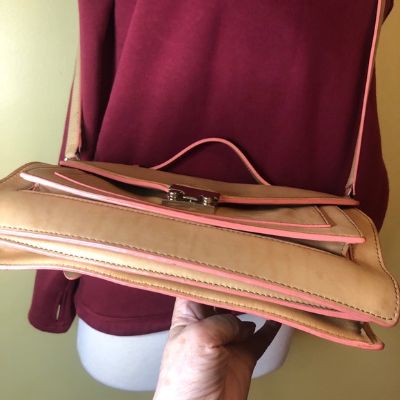 Loeffler Randall 2 way. Crossbody or shoulder. Pink edged - Picture 3 of 16